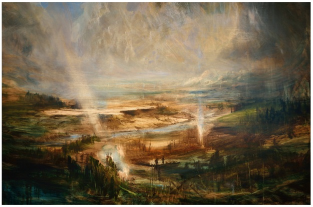 "The Wonders Of Yellowstone" Oil 6ftx4ft